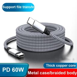 Type C to Type C 60W PD Fast Charging Extension Cable 1M 2M 3m 5m 8m for iPhone 15 Pro Max Samsung OPPO VIVO Xiaomi USB C Cable