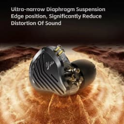 GK KUNTEN In-ear Headphones Innovative Kun Driver Heavy Bass HIFI Metal Sports Detachable 2PIN Compatible With KZ Zenith EDX PRO