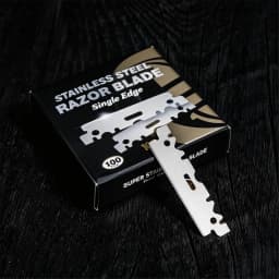 15/100pcs Box Professional Stainless Steel Razor Blade Manual Shaver Double And Single-Sided Blade Men Shaving Replacement Blade