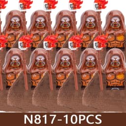 Medieval Castle Soldier Figures Building Blocks Military Army Knight Roman Warrior Infantry Militia Orc Accessories Bricks Toys