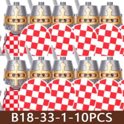 Medieval Castle Soldier Figures Building Blocks Military Army Knight Roman Warrior Infantry Militia Orc Accessories Bricks Toys