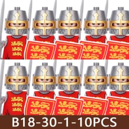 Medieval Castle Soldier Figures Building Blocks Military Army Knight Roman Warrior Infantry Militia Orc Accessories Bricks Toys