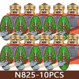 Medieval Castle Soldier Figures Building Blocks Military Army Knight Roman Warrior Infantry Militia Orc Accessories Bricks Toys