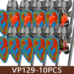 Medieval Castle Soldier Figures Building Blocks Military Army Knight Roman Warrior Infantry Militia Orc Accessories Bricks Toys