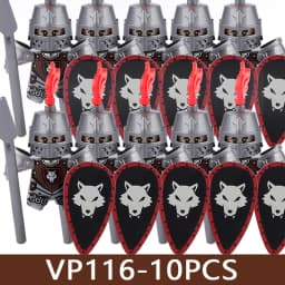 Medieval Castle Soldier Figures Building Blocks Military Army Knight Roman Warrior Infantry Militia Orc Accessories Bricks Toys