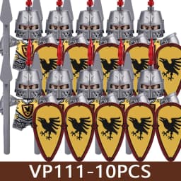Medieval Castle Soldier Figures Building Blocks Military Army Knight Roman Warrior Infantry Militia Orc Accessories Bricks Toys