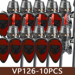 Medieval Castle Soldier Figures Building Blocks Military Army Knight Roman Warrior Infantry Militia Orc Accessories Bricks Toys