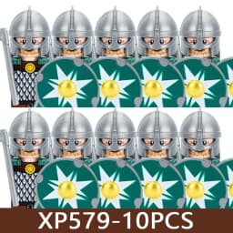Medieval Castle Soldier Figures Building Blocks Military Army Knight Roman Warrior Infantry Militia Orc Accessories Bricks Toys