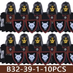 Medieval Castle Soldier Figures Building Blocks Military Army Knight Roman Warrior Infantry Militia Orc Accessories Bricks Toys