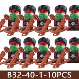 Medieval Castle Soldier Figures Building Blocks Military Army Knight Roman Warrior Infantry Militia Orc Accessories Bricks Toys