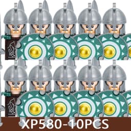 Medieval Castle Soldier Figures Building Blocks Military Army Knight Roman Warrior Infantry Militia Orc Accessories Bricks Toys
