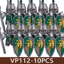 Medieval Castle Soldier Figures Building Blocks Military Army Knight Roman Warrior Infantry Militia Orc Accessories Bricks Toys