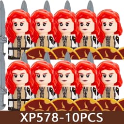 Medieval Castle Soldier Figures Building Blocks Military Army Knight Roman Warrior Infantry Militia Orc Accessories Bricks Toys