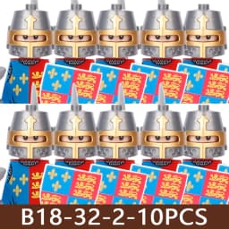 Medieval Castle Soldier Figures Building Blocks Military Army Knight Roman Warrior Infantry Militia Orc Accessories Bricks Toys