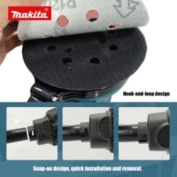 Makita DBO180Z 18V Cordless Random Orbital Sander for Woodworking Putty Polishing Bare Tool for DIY Professional Use