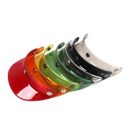 3 Snap-Button Visor Jet Helmet Visor Brim for Small Motorcycle Scooter Helmet Accessory Universal Fit