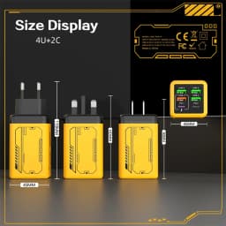6 in 1 240W USB C Charger PD Fast Charging Mobile Phone Charger Adapter Quinck Charge 3.0 Wall PD USB Type C Charger