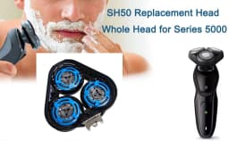 SH50 Replacement Head Compatible with Philips Series 5000 Electric Shaver Razor ATXX/PTXX/S5xxx/PT8xx/PT7xx/AT8xx/AT7xx