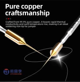 NEW 0.1mm Ultra-Fine Soldering Iron Tip Special For Screen Jumper Suitable For 210 Series Soldering Iron Tips JTX S1