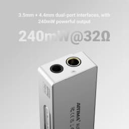 AIYIMA H4 HIFI Portable Headphone Amplifier USB DAC AMP ES9039Q2M PCM768 DSD512 4.4mm Balanced/3.5mm Jack Output OLED Display