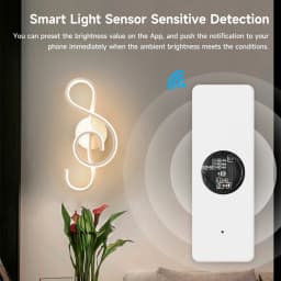 Tuya ZigBee Light Sensor Luminance Brightness Detector Smart Home Illumination Sensor Works with Smart Life
