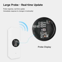 Tuya ZigBee Light Sensor Luminance Brightness Detector Smart Home Illumination Sensor Works with Smart Life