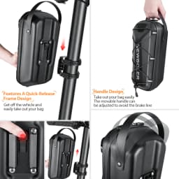 NEWBOLER 3L/5L Electric Scooter EVA Hard Shell Hanging Bag Headband Folding Electric Bicycle Quick Release Electric Scooter Bag