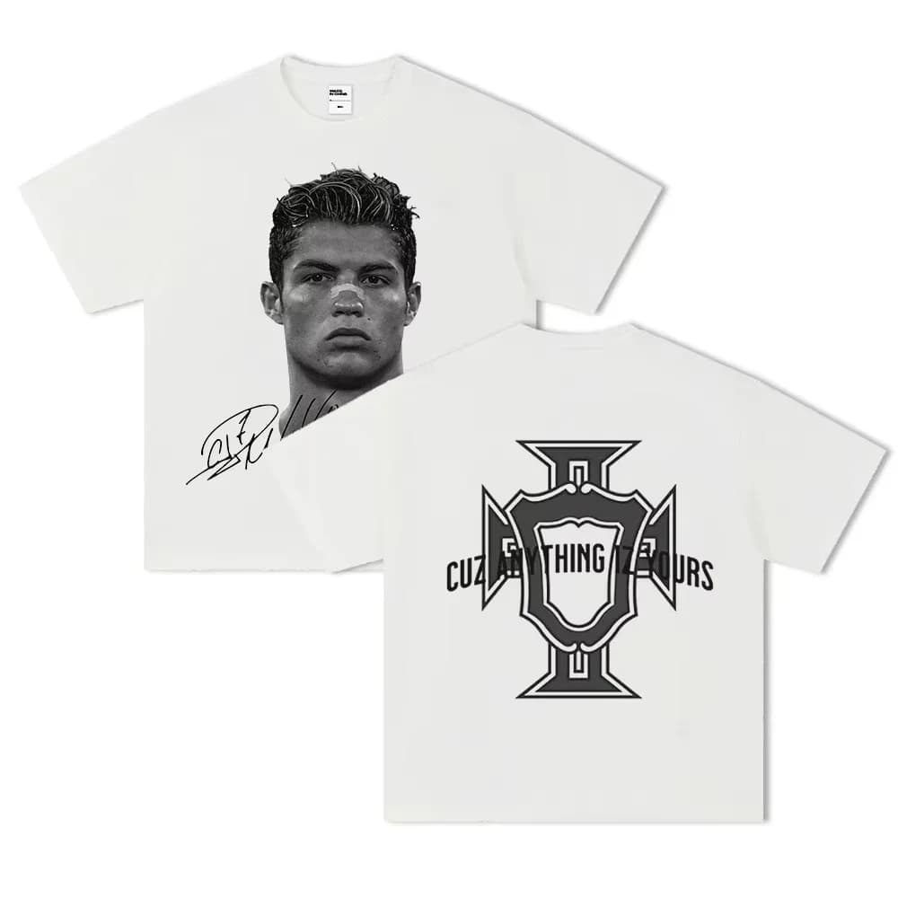 Neymar American Football Star Print Short-sleeved T-shirt Women Clothing Athleisure Print Fashion Tee Aesthetic Clothes