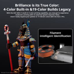 NEW ANYCUBIC Kobra X Multi-color 3D Printer Built in 4 Color Soft & Hard Materail Printing Max 600mm/s Print Speed 3D Printer