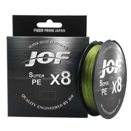 JOF 15-100LB X8 Braided Fishing Line Abrasion Resistant Superline Zero Stretch for Saltwater and Freshwater 150M 300M 500M