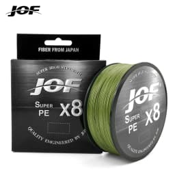 JOF 15-100LB X8 Braided Fishing Line Abrasion Resistant Superline Zero Stretch for Saltwater and Freshwater 150M 300M 500M