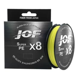 JOF 15-100LB X8 Braided Fishing Line Abrasion Resistant Superline Zero Stretch for Saltwater and Freshwater 150M 300M 500M