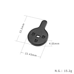 Semi-Metal Brake Pads for Kukirin G2 Pro G2 Max Electric Scooter Mountain Bike Disc Brake Pads Universal Disc Brake Pads Parts