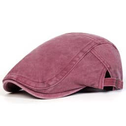 Men Solid Color Washing Newsboy Caps British Painters Hats Spring and Autumn Adjustable Flat Cap Hip Hop Berets