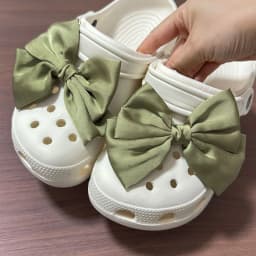 2pcs Cloth Butterfly Bow Shoes Charm Butterfly Shoes Accessories for Girls Hole Shoes DIY Gift