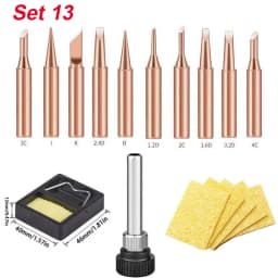 900M-T Series Welding Tips Lead-Free Welding Solder Tip Pure Copper Soldering Iron Head Welding Soldering Accessories