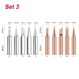 900M-T Series Welding Tips Lead-Free Welding Solder Tip Pure Copper Soldering Iron Head Welding Soldering Accessories