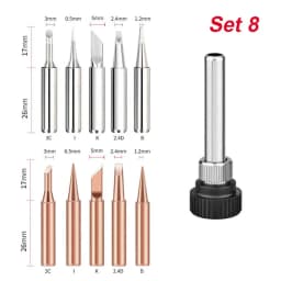 900M-T Series Welding Tips Lead-Free Welding Solder Tip Pure Copper Soldering Iron Head Welding Soldering Accessories