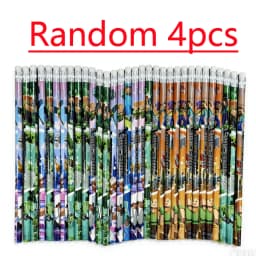 HOT 4pcs-12pcs Pencil no box High Appearance Level MC 2B Pencil Children Special Wood Pen Stationery Birthday Gift--