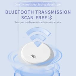 aidexx 15Day Continuous Blood Glucose Sensor Dynamic Glucose Monitoring CGMS Bluetooth ScanFree Blood Sugar Monitor for Diabetes