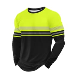 Men's 3D Printed New Secure Logo Color Blocking Design Long-Sleeved T-Shir Fashion Spring Daily Casual Work Wear Men's T-Shirts
