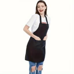 1/2pcs Durable Polyester Adjustable Neck Apron with 2 Large Pockets Great for Cooking, Grilling Grilling, Christmas Crafts