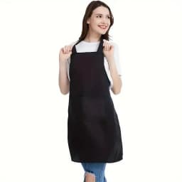 1/2pcs Durable Polyester Adjustable Neck Apron with 2 Large Pockets Great for Cooking, Grilling Grilling, Christmas Crafts