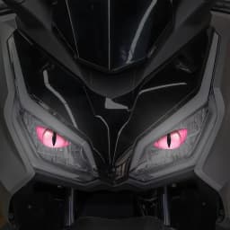 1Pair Reflective Horror Cat Eye Motorcycle Sticker Waterproof Cartoon Night Safety Vinyl Decal for Headlight Front Fairing Tank