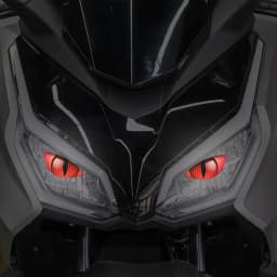 1Pair Reflective Horror Cat Eye Motorcycle Sticker Waterproof Cartoon Night Safety Vinyl Decal for Headlight Front Fairing Tank