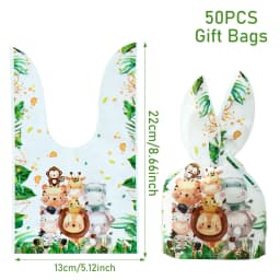 Jungle Animal Head Foil Balloons Wild One Birthday Party Decorations Favors Safari Animals Balloons Baby Shower Party Supplies