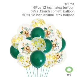 Jungle Animal Head Foil Balloons Wild One Birthday Party Decorations Favors Safari Animals Balloons Baby Shower Party Supplies