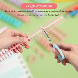 5-10PCS Plastic Comb Binding Spines 30-Ring Spiral Binding Coils for Business Document Notebook File Making - Office Supplies