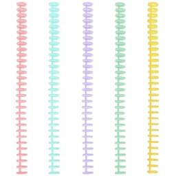 5-10PCS Plastic Comb Binding Spines 30-Ring Spiral Binding Coils for Business Document Notebook File Making - Office Supplies