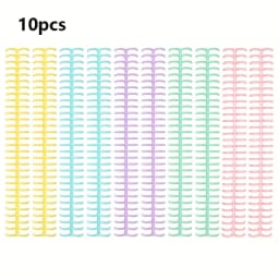5-10PCS Plastic Comb Binding Spines 30-Ring Spiral Binding Coils for Business Document Notebook File Making - Office Supplies